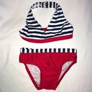 Op 2 Piece Red/White/Blue Swimsuit 12M